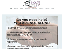Tablet Screenshot of pchouseofhope.org